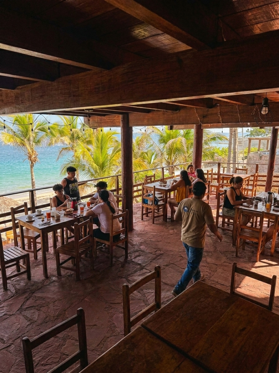 Langosta a la parrilla, especialidad del restaurante de Peña Linda